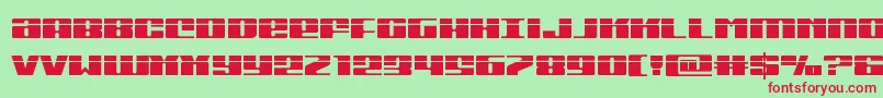 Michiganlaser Font – Red Fonts on Green Background