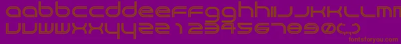 Crackpot Font – Brown Fonts on Purple Background