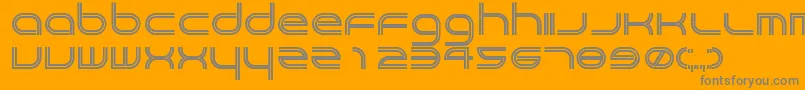 Crackpot Font – Gray Fonts on Orange Background