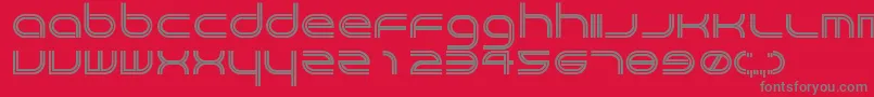 Crackpot Font – Gray Fonts on Red Background