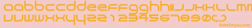 Crackpot Font – Orange Fonts on Pink Background