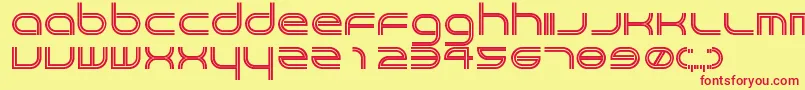 Crackpot Font – Red Fonts on Yellow Background