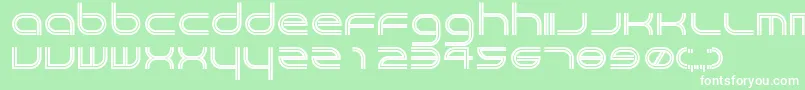 フォントCrackpot – 緑の背景に白い文字