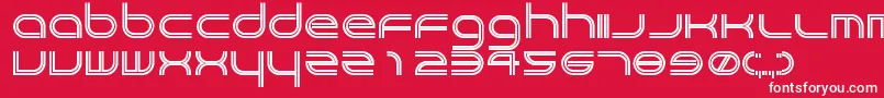 フォントCrackpot – 赤い背景に白い文字