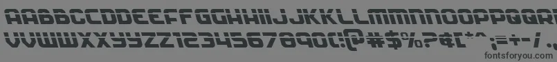 Soldierlaserleft Font – Black Fonts on Gray Background