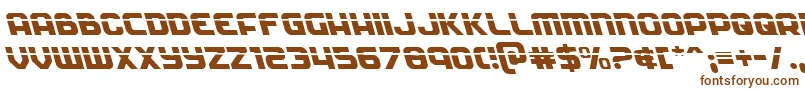 Шрифт Soldierlaserleft – коричневые шрифты на белом фоне