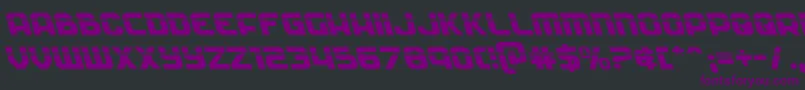 Soldierlaserleft Font – Purple Fonts on Black Background