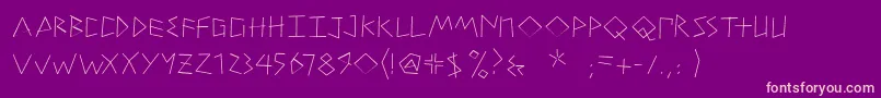 PetitexbutLight Font – Pink Fonts on Purple Background