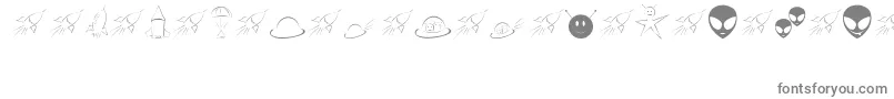Spacey-Schriftart – Graue Schriften auf weißem Hintergrund