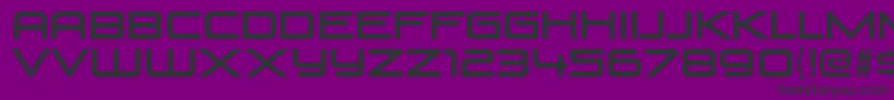 VenusRisingRg Font – Black Fonts on Purple Background