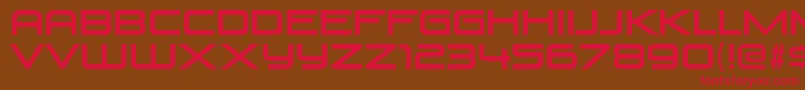 VenusRisingRg Font – Red Fonts on Brown Background