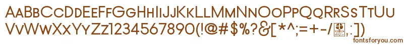 TypoGotikaSmallCapsDemo Font – Brown Fonts on White Background