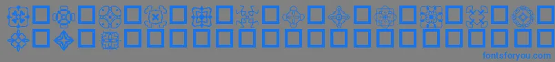 Police AuntbatsNormal – polices bleues sur fond gris