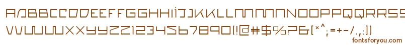 Quasitron-fontti – ruskeat fontit valkoisella taustalla