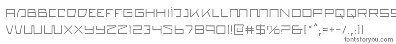 フォントQuasitron – 白い背景に灰色の文字