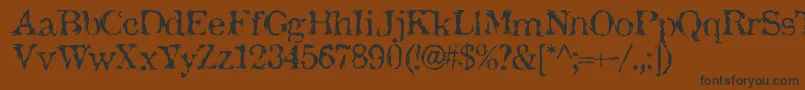 Jackthip Font – Black Fonts on Brown Background