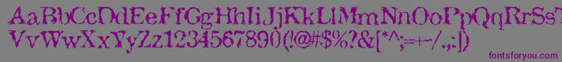 Jackthip Font – Purple Fonts on Gray Background