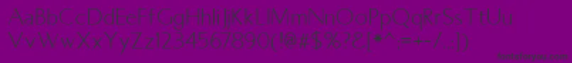 Markuslow Font – Black Fonts on Purple Background