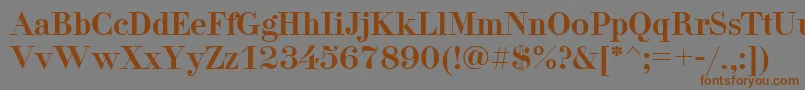 DidonaNormal Font – Brown Fonts on Gray Background