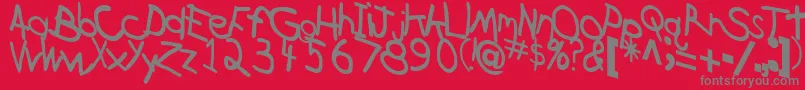 En savoir plus sur la police CrossRegularTtstd Police CrossRegularTtstd – polices grises sur fond rouge