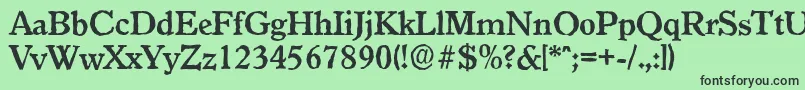 GranadaantiqueBold Font – Black Fonts on Green Background