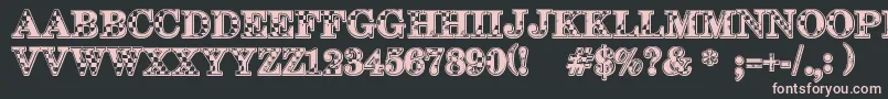 Шрифт 123Go – розовые шрифты на чёрном фоне