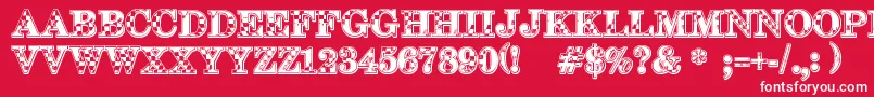 123Go Font – White Fonts on Red Background