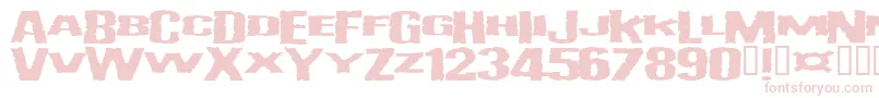 Vulgar Font – Pink Fonts on White Background