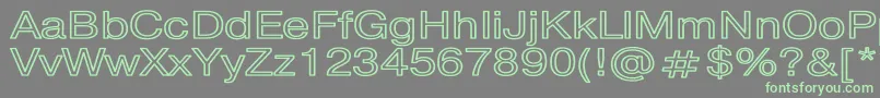 PragmaticaHwBold-Schriftart – Grüne Schriften auf grauem Hintergrund