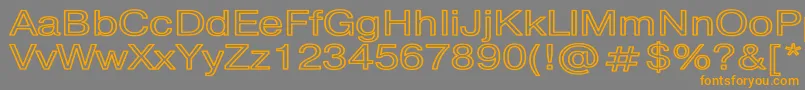 PragmaticaHwBold Font – Orange Fonts on Gray Background