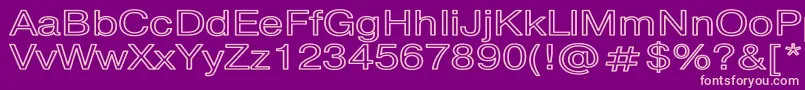 PragmaticaHwBold Font – Pink Fonts on Purple Background