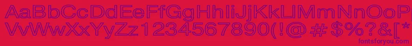 Шрифт PragmaticaHwBold – фиолетовые шрифты на красном фоне