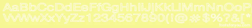 PragmaticaHwBold Font – White Fonts on Yellow Background