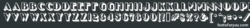 UncleBobMfShadow Font – White Fonts on Black Background