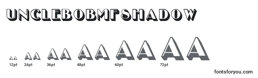 UncleBobMfShadow Font Sizes