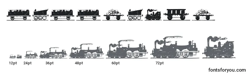 Размеры шрифта Eisenbahn (116863)