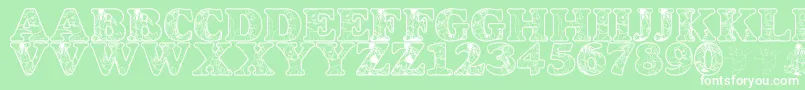 More about LmsChristophersFriends Font LmsChristophersFriends Font – White Fonts on Green Background