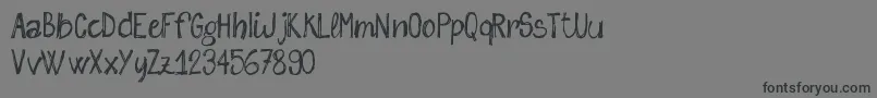 SketchMeFreeVersion Font – Black Fonts on Gray Background