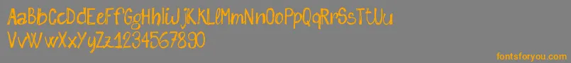 Police SketchMeFreeVersion – polices orange sur fond gris