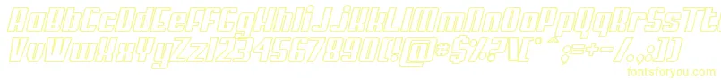 MyPumaObliqueOutlined Font – Yellow Fonts