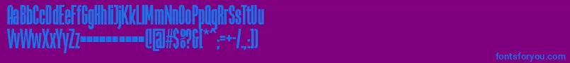 LaBabacaFfp Font – Blue Fonts on Purple Background