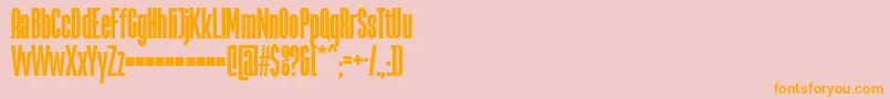 LaBabacaFfp Font – Orange Fonts on Pink Background