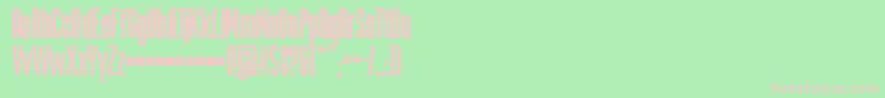 LaBabacaFfp-fontti – vaaleanpunaiset fontit vihreällä taustalla
