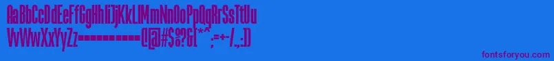 LaBabacaFfp Font – Purple Fonts on Blue Background