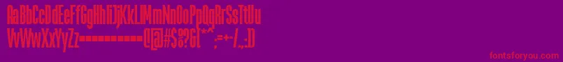 LaBabacaFfp Font – Red Fonts on Purple Background