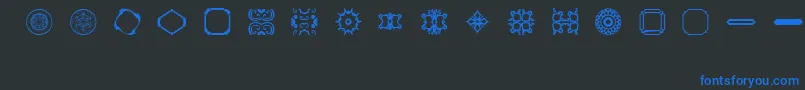fuente BrNouveauRamblings2 – Fuentes Azules Sobre Fondo Negro