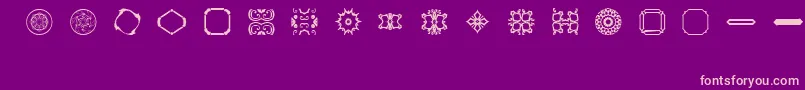 Police BrNouveauRamblings2 – polices roses sur fond violet