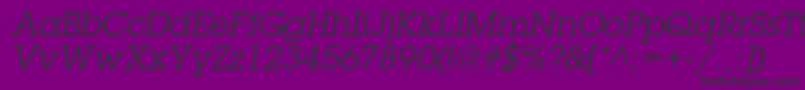 Weitere Informationen zur TorrentGraphicSsiItalic-Schriftart TorrentGraphicSsiItalic-Schriftart – Schwarze Schriften auf violettem Hintergrund