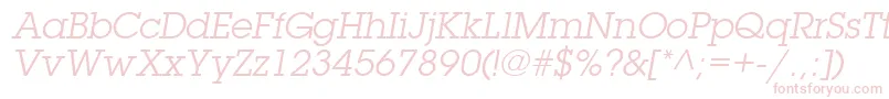 TorrentGraphicSsiItalic Font – Pink Fonts on White Background