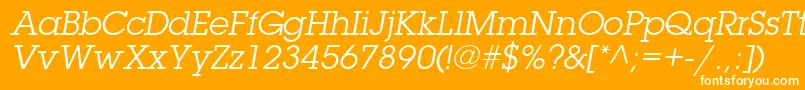 TorrentGraphicSsiItalic Font – White Fonts on Orange Background